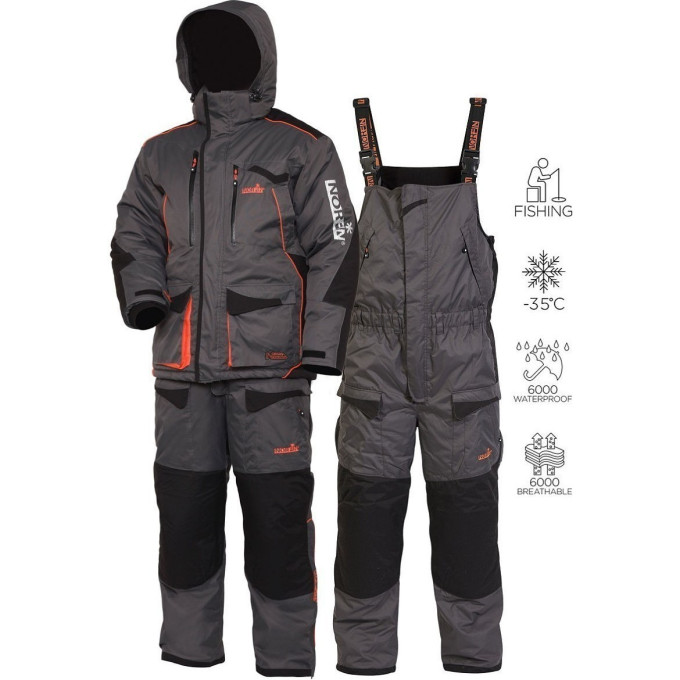 Костюм зимний NORFIN DISCOVERY GRAY 00 Р.xs 451100-XS