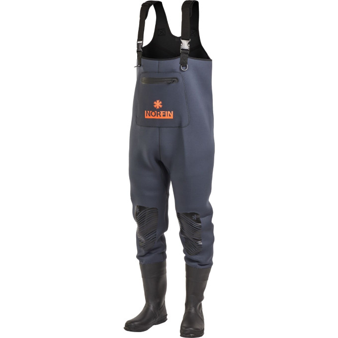 Полукомбинезон забродный NORFIN SHADOW NEOPRENE BOOTFOOT р.43-M-S с сапогами 83500-43-M-S