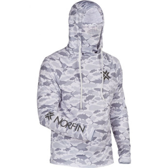 Джемпер NORFIN SUN PRO GUARD HOODIE GRAY р.L